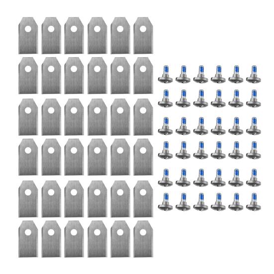 Yousheng 12/36Pcs Lawnmower Blade for Segway Navimow i105E i108E H500E-VF Heavy Duty Universal Robot Lawn Mower Blade Replacement Accessories