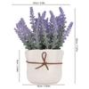 Small Artificial Plants Pots Mini Fake Potted Plants Ornament Indoor Outdoor Home Decor 7146C 01 Lace Vase