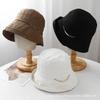Literary and retro solid color crimped chain bucket hat women's outdoor travel temperament casual versatile sunshade bucket hat