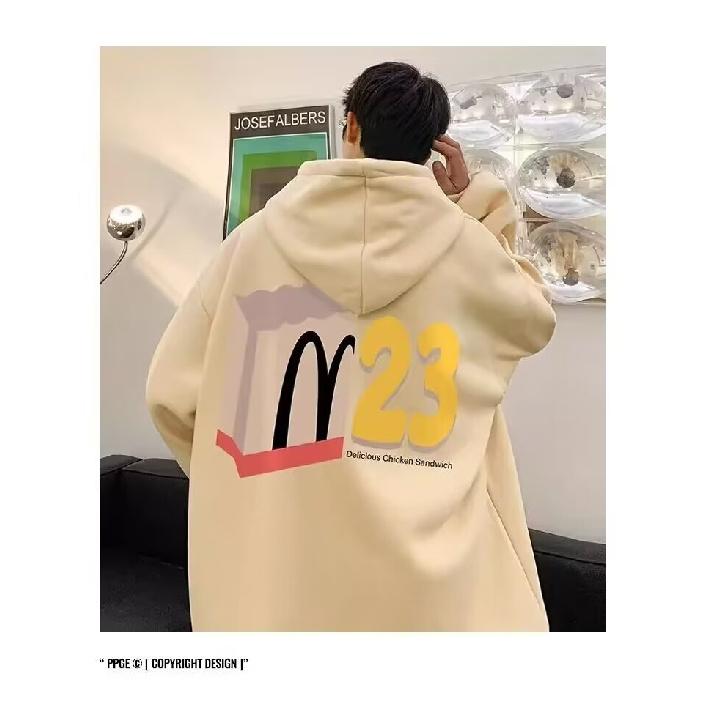 Retro svetr Hong Kong Style Pánské Jarní a Podzimní Pánský svetr s kapucí Americký Heavy High Street Ins Fashion Brand Baggy Coat