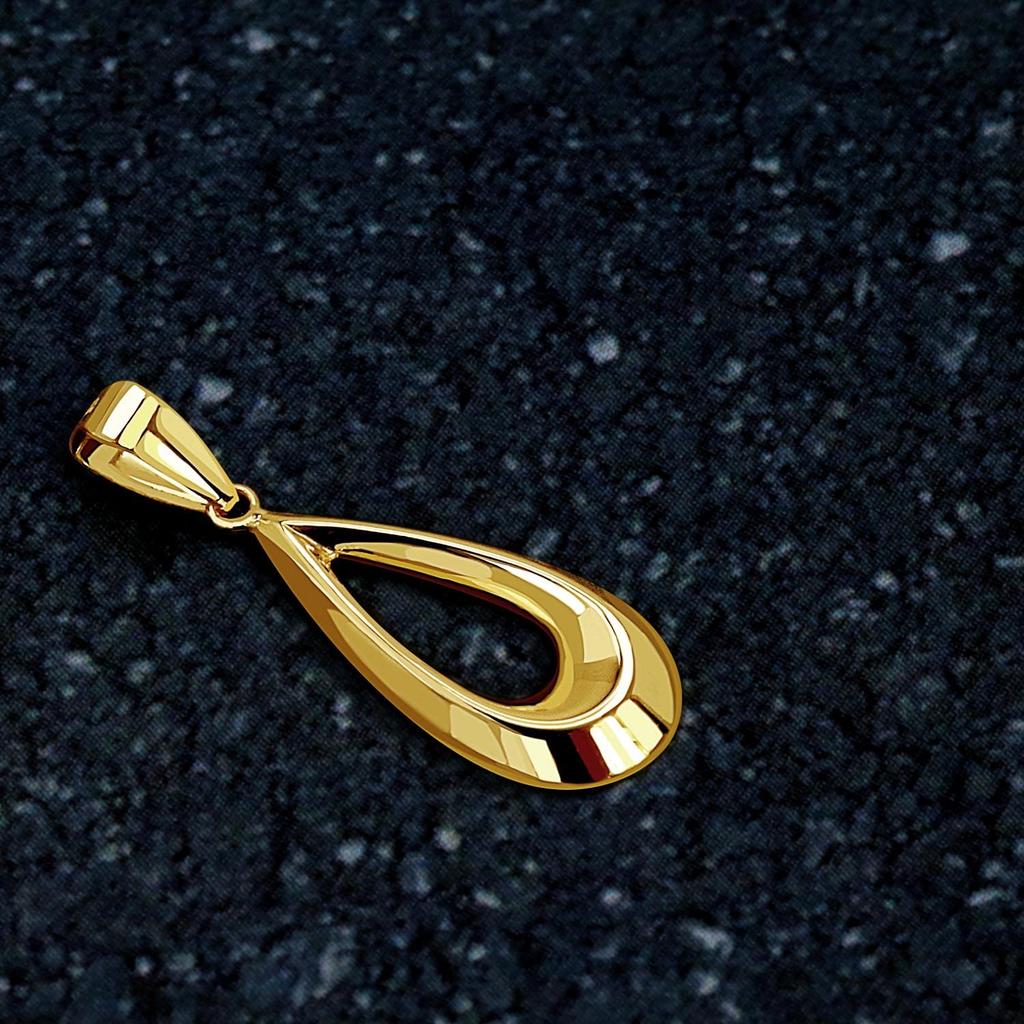 Lala Christie Drop Necklace Top for Men and 18K Gold Women, (lp103-0004-yg)