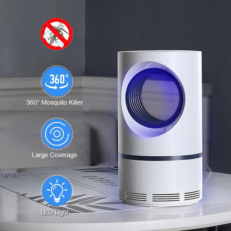 Home Supplies Photocatalytic USB Mosquito Killer Lamp LED Light  Insect Trap Electric Photocatalytic Mosquito Killer Lamp