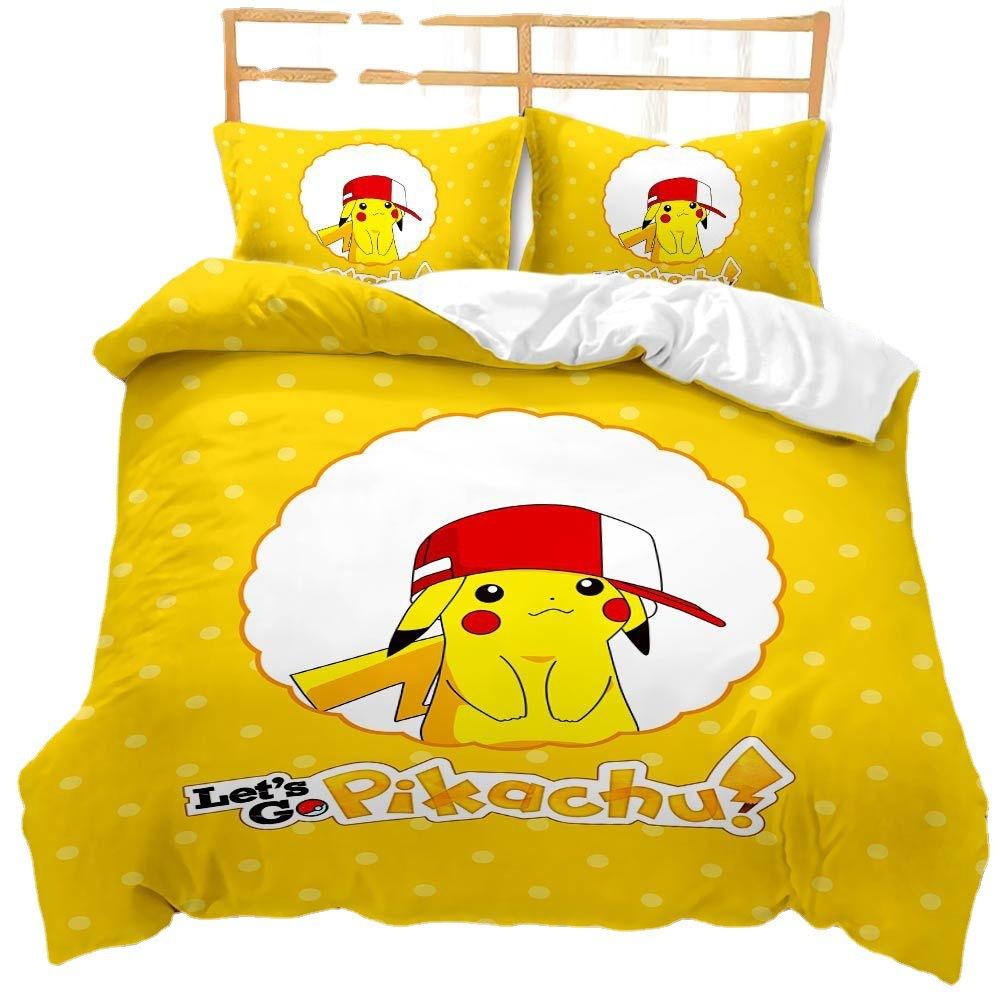 Quilt Cover 3D Digital Printing Bedding Kit Duvet Cover Three-Piece Set