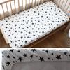 Baby Crib Fitted Sheet For Newborn Soft Cotton Bed Cot Mattress Cover With Rubber 130x70cm