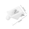 100Sets Drawer Bottom Wedge Support Plastic Corner Brace for Cabinet Backboard Reinforcement Sagging Drawer Repair Kit