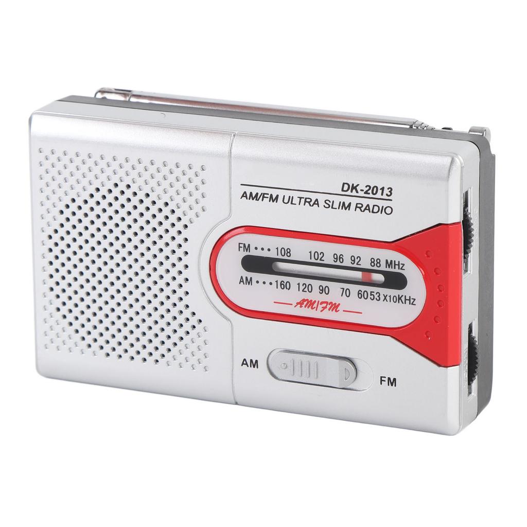 Portable Radio AM FM Battery Operated ket Transistor Radio with Spker and Hdphone for Home Outdoor