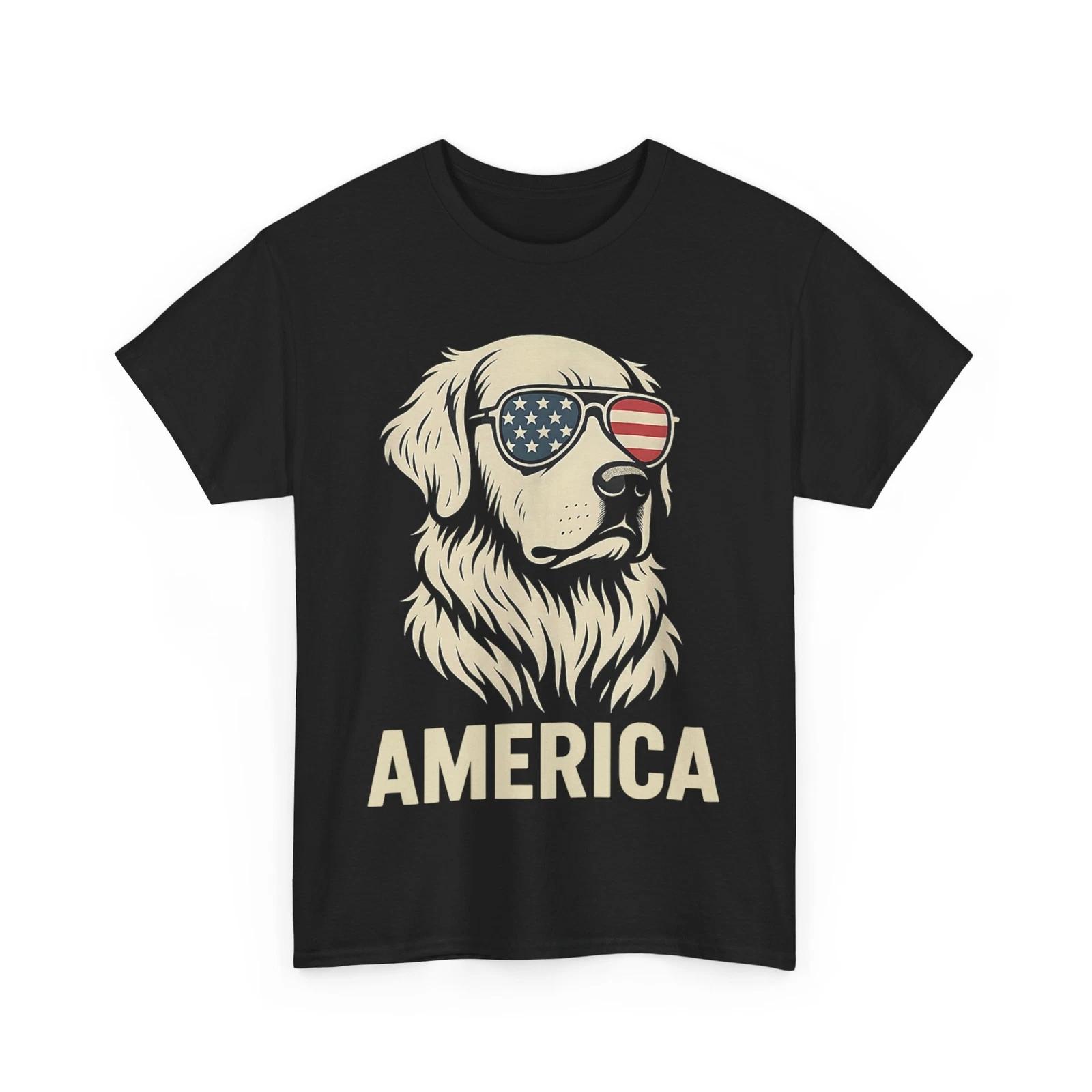 4th of July Patriotic Labrador Retriever Dog Merica USA Flag T shirt L