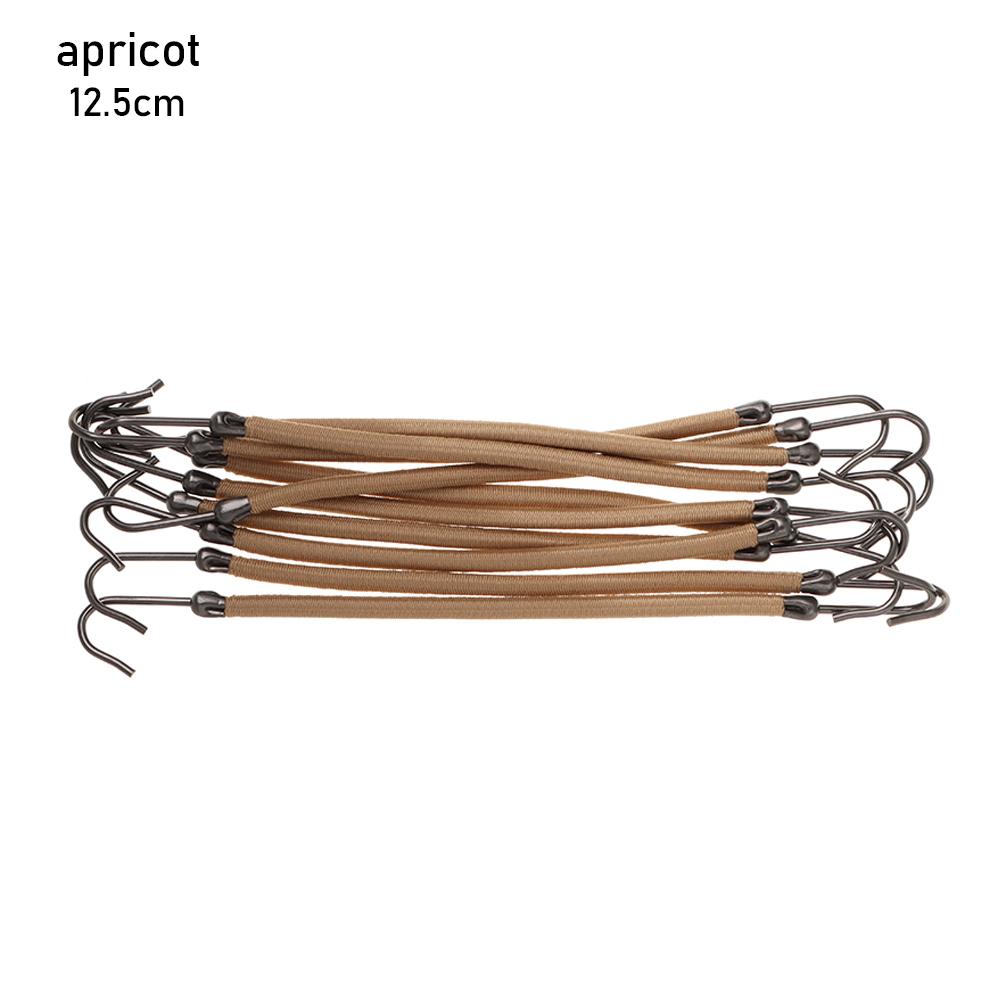 10 PCS Ponytail Holder Women's Elastic Hair Bands Hook With Gum Thick Curly Hair Fashion Black Apricot Brown Styling Tools