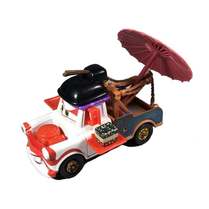 Disney Pixar Cars 2 3 Mater Sonderedition Japanische Geisha Blumen Gesicht Metall Druckguss Modellautos Kinderspielzeug Geschenk Sammlung