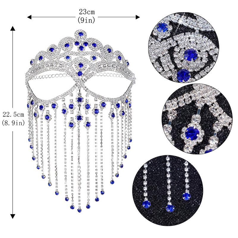 Luxurious European & American Style Fringe Face Mask for Sexy & Fashionable Party and Cartoon Decor