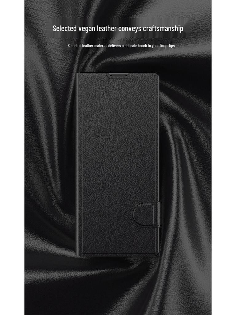 Samsung Z Fold6 Leather Flip Case: Cross-border Creative Business Shell-Screen Integrated Design