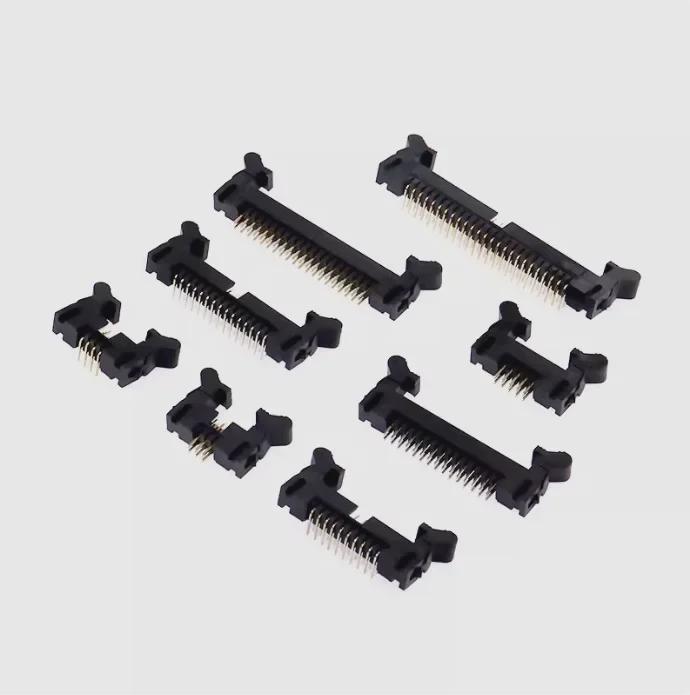 2.0mm Pitch DC2 Horn Socket with Buckle Hook, Bent Pin, High Ear - 10P, 16P, 20P, 26P, 40P