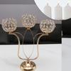 Nordic Candlestick Ornaments, Golden Light Luxury Crystal Home Living Room Table Decoration, Romantic Feather Candlestick New Product