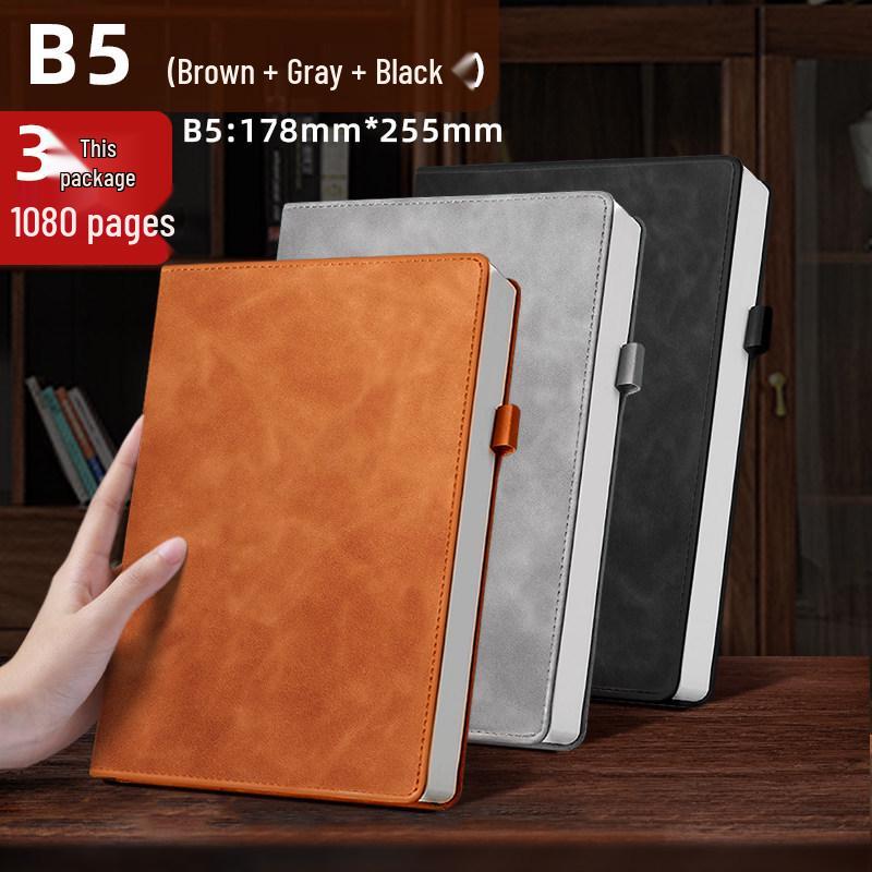 2026 Business Meeting & Office Diary: 4 Thickened Notebooks for Bookkeeping & Work Record