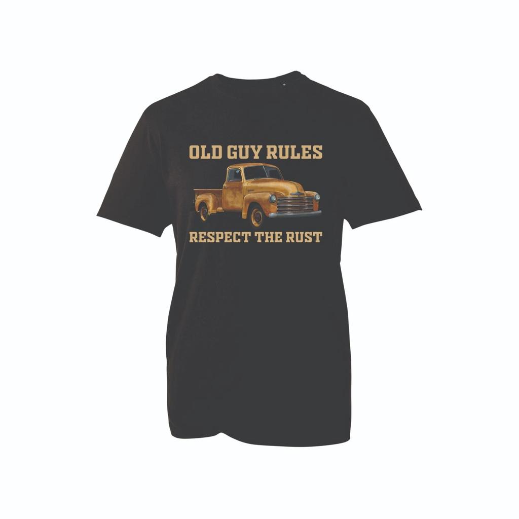 Respect the Rust T-shirt Funny Vintage Humor Retro Car Lover Tee Unisex Top