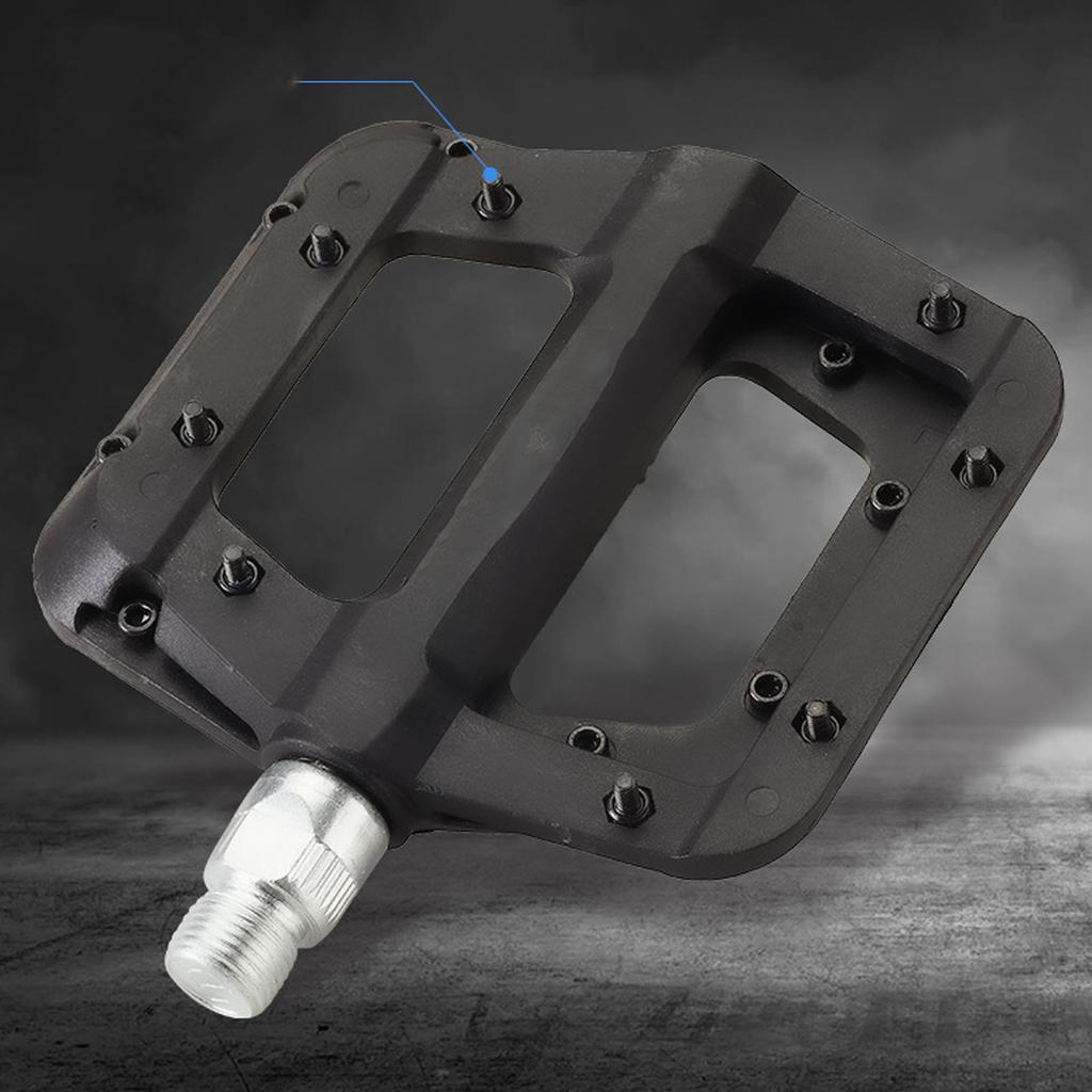 1 Pair Bike Pedal 9/16in Widened Anti Slip Sy Installation Nylon Mountain Bike Pedal for