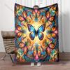 Fantasy Butterfly Art Print Blanket Warm Soft Luxury Gifts for Children Adults Suitable for Home Sofa Bed Travel RV Large Size