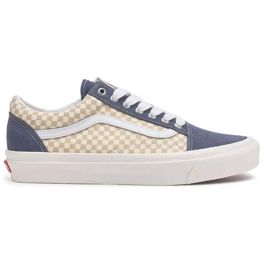 Vans Old Skool 36 Versatile Comfortable Low-Top Skate Shoes Unisex Sneakers Blue Brown VN0009QFGRX