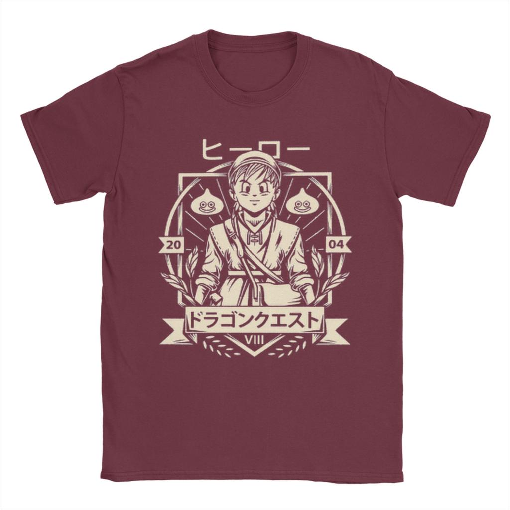 Anime Game Dragon Quest TShirt Summer Fashion TShirts Unisex Pure Cotton Crewneck Oversized Clothes Short Sleeve Vintage Tshirt