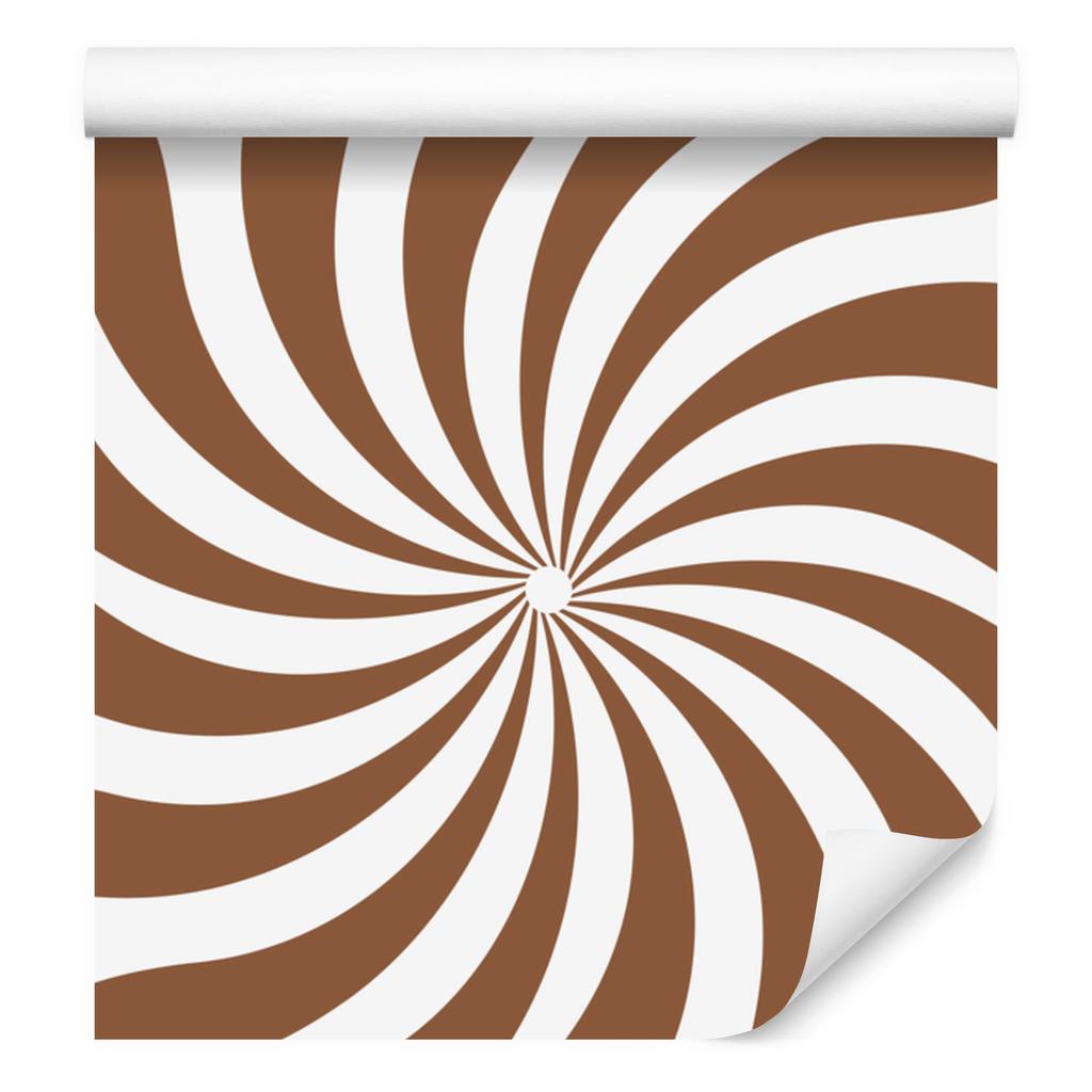 Hippie Background Wallpaper Orange, White and Beige for Living Room and Bedroom 50x1000