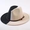 Popular European and American Classic Double-color Wide-brimmed Top Hat Men's and Women's Fashion OL Style Cowboy Hat Jazz Hat