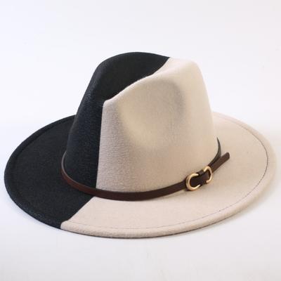 Popular European and American Classic Double-color Wide-brimmed Top Hat Men's and Women's Fashion OL Style Cowboy Hat Jazz Hat