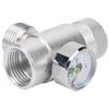 Outdoor Pump Connector Head Fill Station CO2 Inflator Adapter with 3000psi Gauge