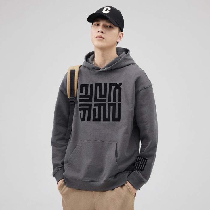 Осенний американский тяжелый свитер 40G мужской свободный большой — фото 9