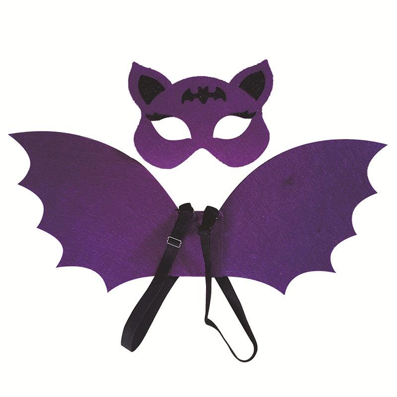 Halloweencosplay Soft And Comfortable Bat Wings Costume Set For Kids
