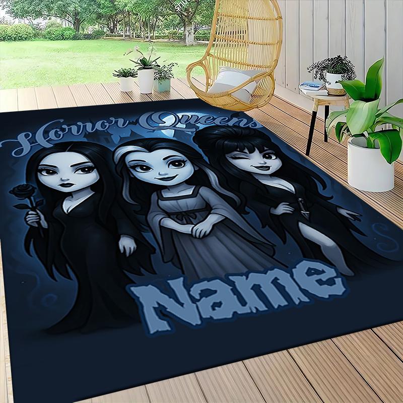 Custom Name "Addams Family: Bubble Gum Night" Carpet Rug Customizable Soft Washable Anti-Slip Home Living Room Sofa Mats Personalized Rug. 0909410