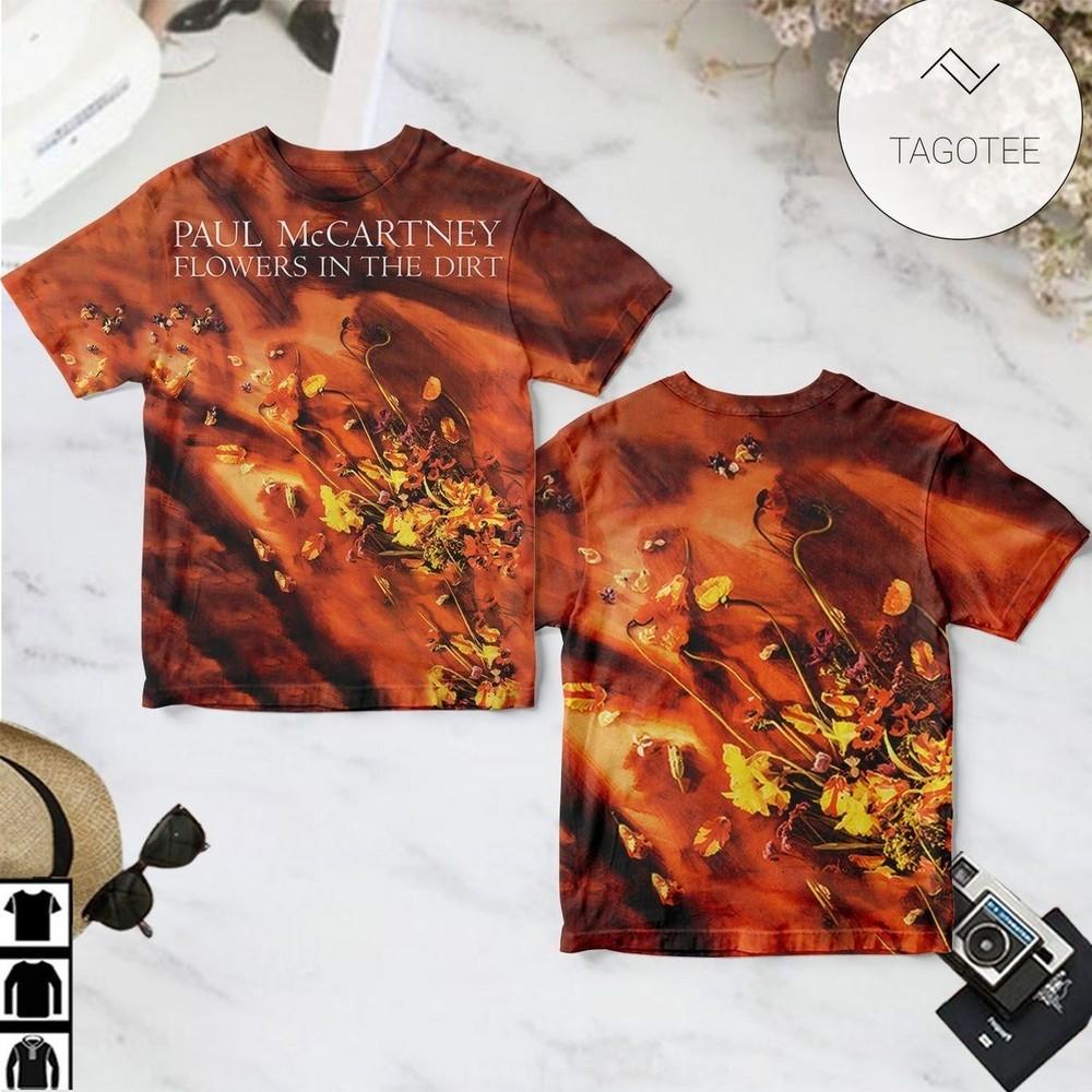 Paul Mccartney Flowers In The Dirt Album Cover Shirt BO1526 Unisex T-Shirt XL