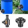 2PCS PVC/IBC Water Barrel Adapter,1/2" Water Tank Adapter with Valve for Irrigation/Water Storage Buckets,Rain Barrel Spigots