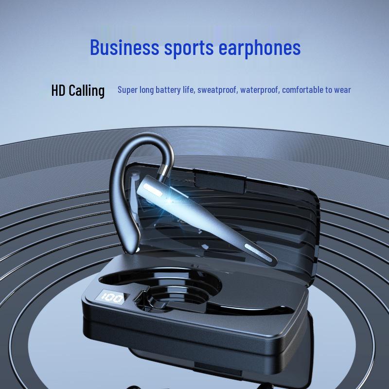 International Bestseller: Wireless Ear-Hook Bluetooth Headset for Single-Ear Driving - Unisex Design.