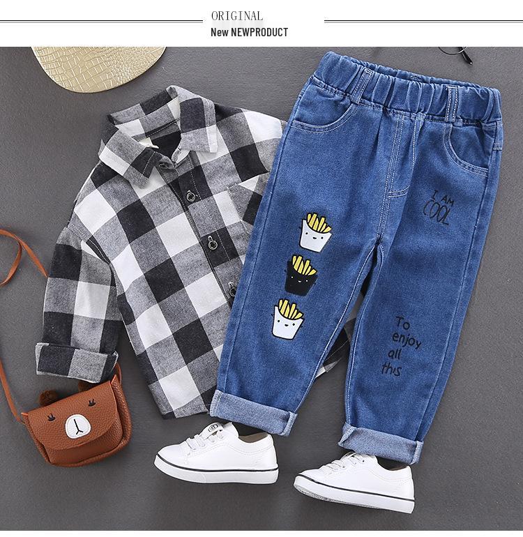 Trendy Boys' Denim Pants for Spring & Autumn
