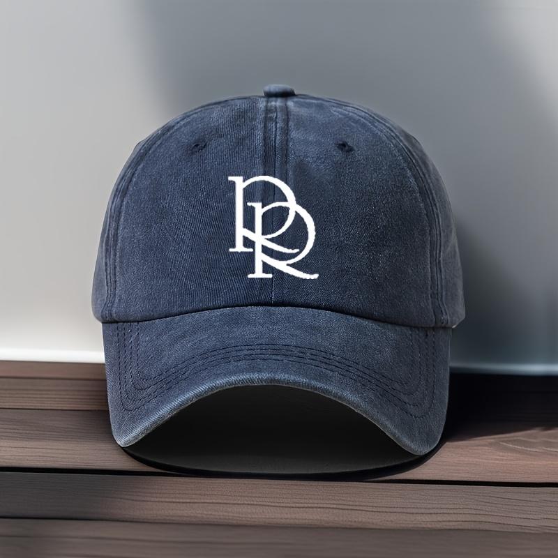 Fashionable Letter R Printed Baseball Cap Vintage Dad Hat Outdoor Casual Sunshade HatAppropriate for Any Season
