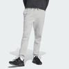 Adidas Lounge Fleece Pants Solid Color Logo Knit Drawstring Cuffed Casual Pants Men Pants Gray IS1579