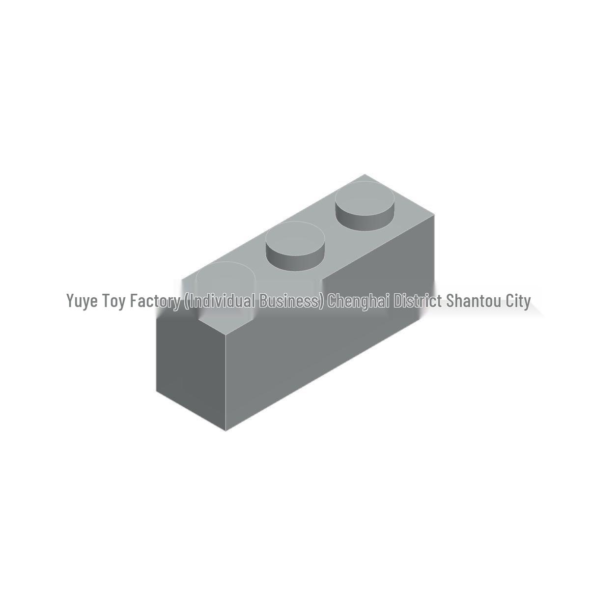 3622 Brick Compatible 1x3 Building Toy - DIY Small Particles Educational Accessory 0.5kg светло-серый