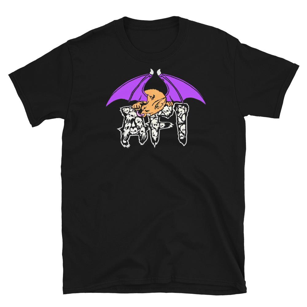 AFI Skulls logo with Resting Bat Goth Punk Band T-Shirt XXL