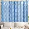 Blue Abstract Stripes Wall Tapestry,Modern Wall Hanging Large Tapestry Decoration Polyester Fiber White Hem Around for Dorm Room
