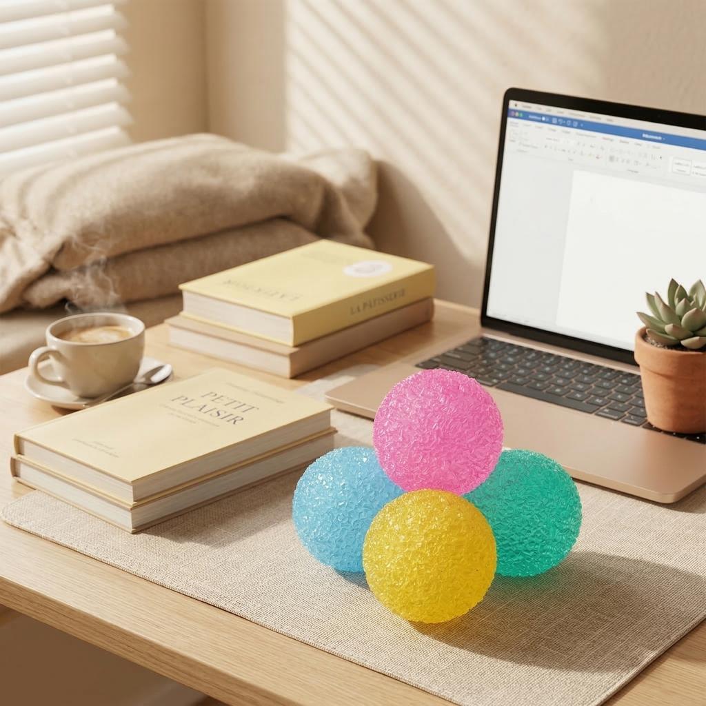 Textured Stress Relief Ball, Squeezeable Slow  Grass Ball, Maltose Adult Stress Relief Ball, Random Color.