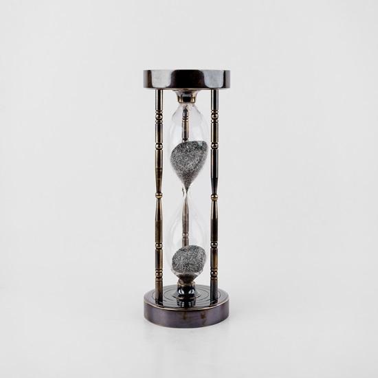 

17,78 см Морской латунный песочный таймер с рабочим двусторонним компасом, морские песочные часы и декоративные песочные часы из цельной латуни