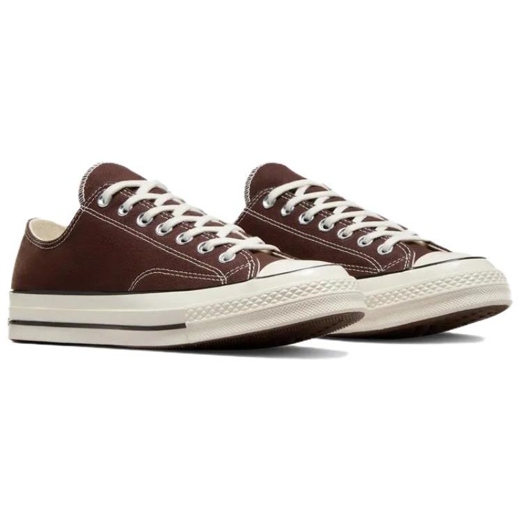 Converse Chuck 70 Low Dark Root Unisex Sneakers Brown Egret Black A08189C