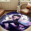 Vibrant Anime Characters Round Rug for Livingroom,Bedroom, Palyroom, Chair Rug, Area rug, Circle Carpet, Large Size Fan Christmas gift