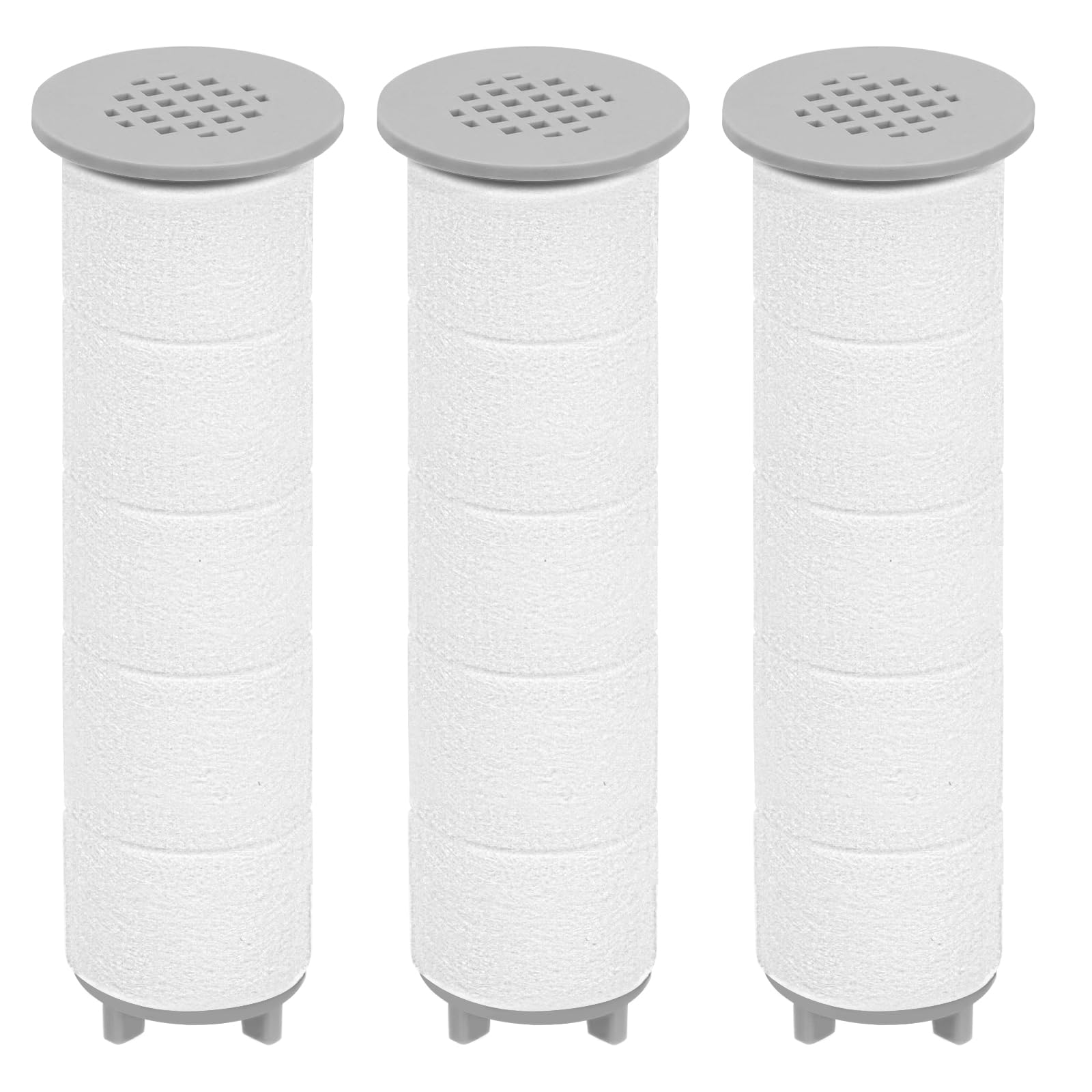 

KEEPOW Shower Head Replacement Cartridge Water Purification Filter Chlorine Removal Care Compatible Shower Filter Residue Removal Set of 3 9 Months
