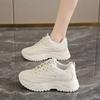 Korean Sneakers Shoes for Women Athletic Woman Footwear Sports Mesh Breathable 2024 New Vulcanized Shoe Cotton Trends H 39 Deals
