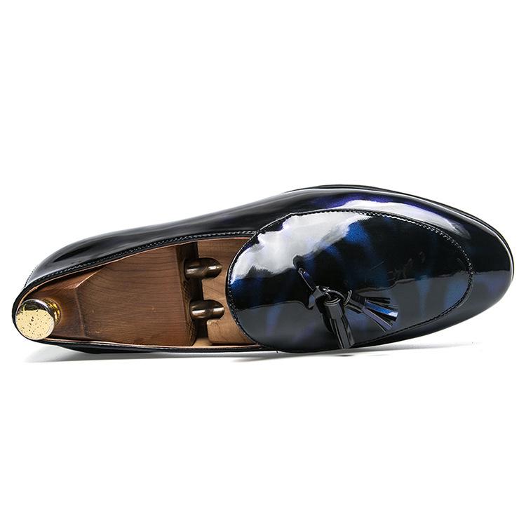 Men's Large Leather Tassel Loafers - Trendy, Breathable, Casual Business Shoes for Summer