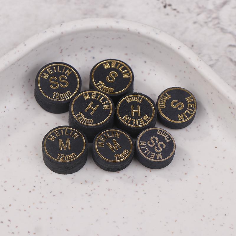 1Pc 11/12Mm Multi-Ply Heads Black Gold Professional Fancy Nine-Ball Cue Head Snooker Billiard Heads Hard Soft Heads
