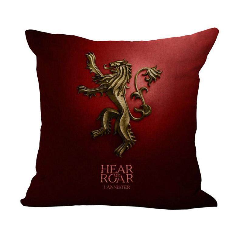 Luxurious Game Of Thrones Fire And Blood Throw Pillow Case For Elegant Home Decor