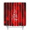 Christmas Printed Shower Curtain Floor Mat Four-Piece Bathroom Toilet Non-Slip Absorbent Carpet Toilet Non-Slip Door Mat