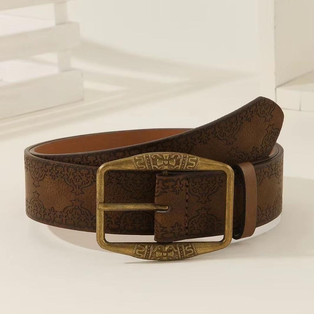 New Retro Ethnic Style Belts for Women, Versatile Waist Belts Matching Jeans